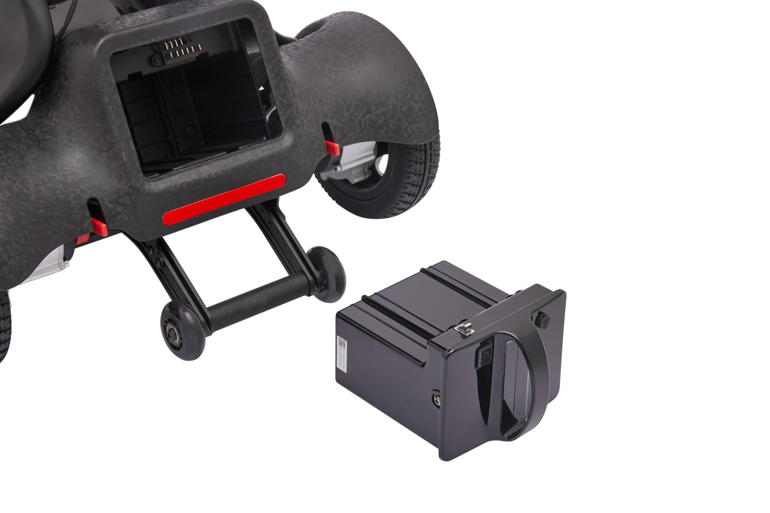 3Lightweight Electric Folding Wheelchair with a Lithium Battery (2)