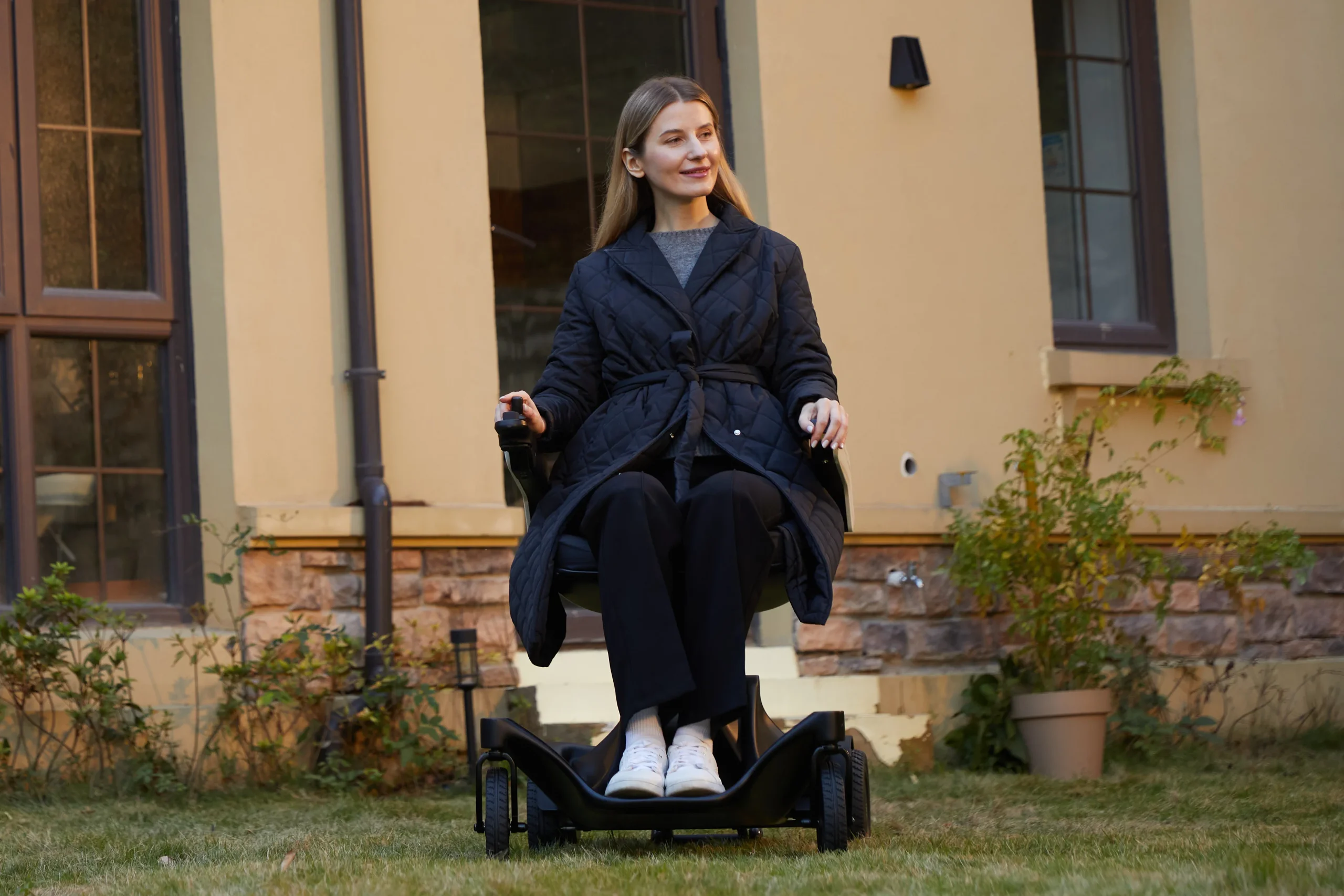 Electric Wheelchair for Riding Outdoors Weatherproof