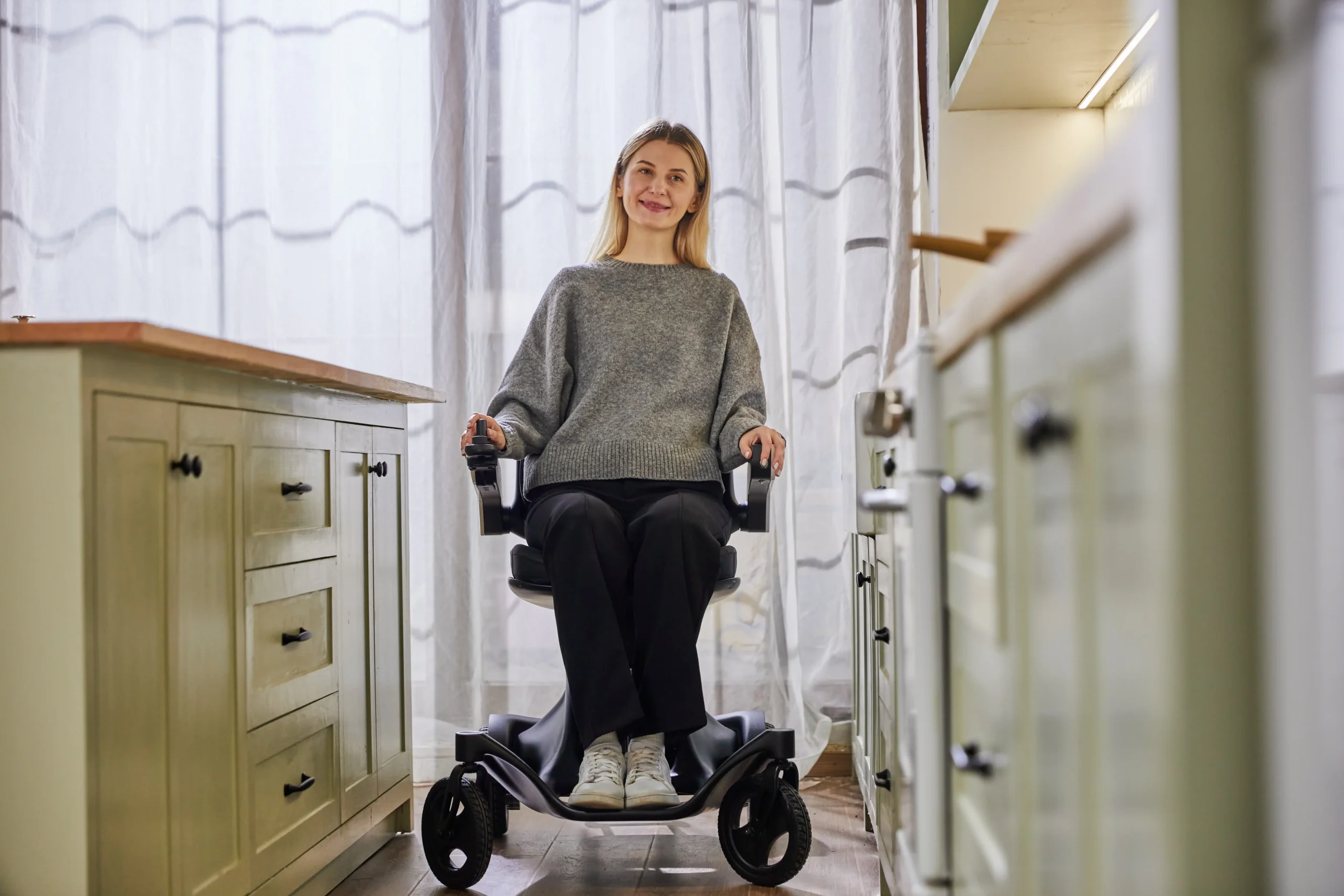 3Electric Wheelchair with Joystick