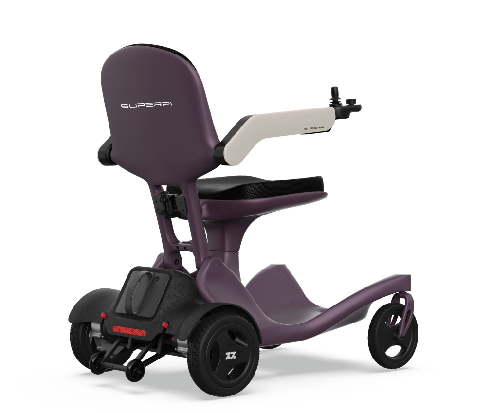 Super Pi Robot’s Model P2 lightweight foldable electric wheelchair